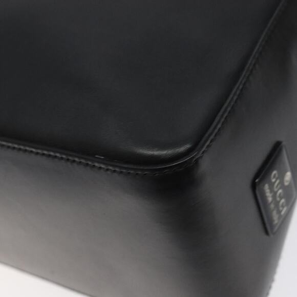 GUCCI Shoulder Bag Leather Black Silver 001 001 - Picture 12 of 16